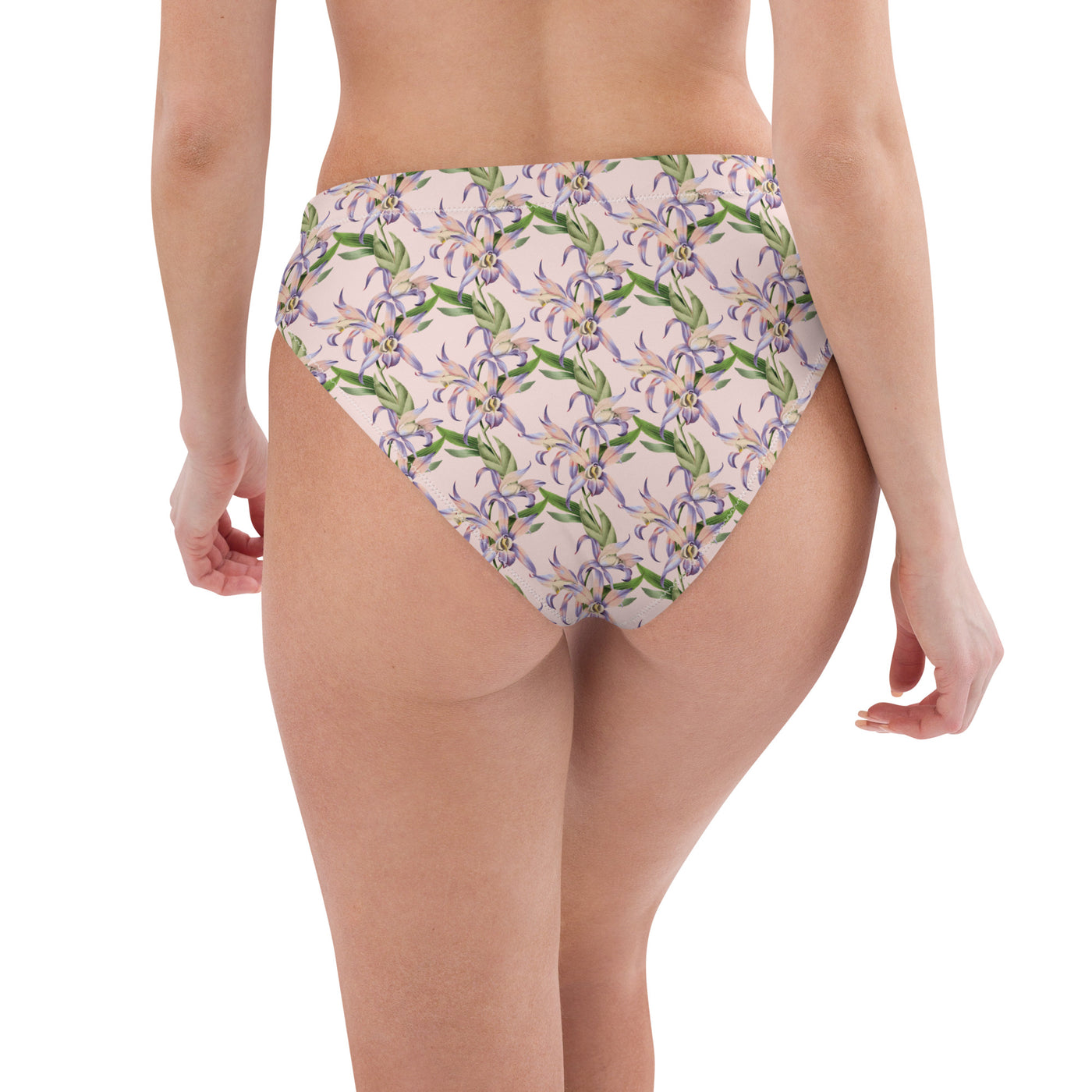 Recycled high-waisted bikini bottom