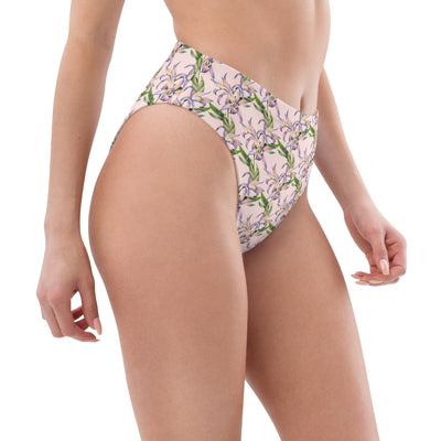 Recycled high-waisted bikini bottom