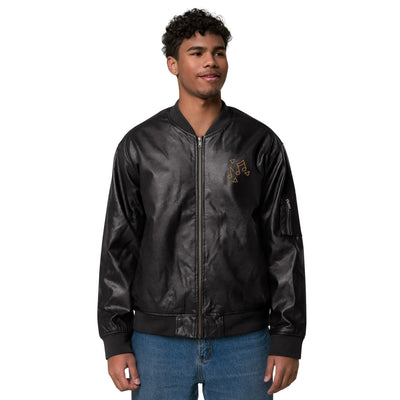 Leather Bomber Jacket