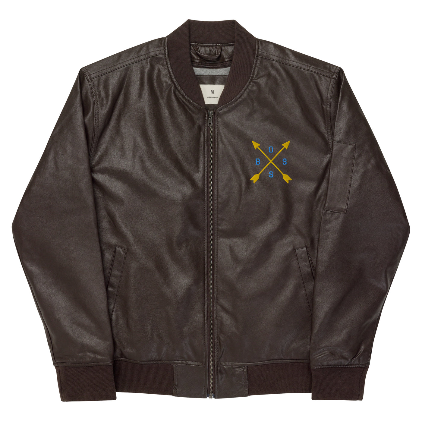 Leather Bomber Jacket