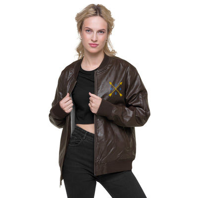 Leather Bomber Jacket