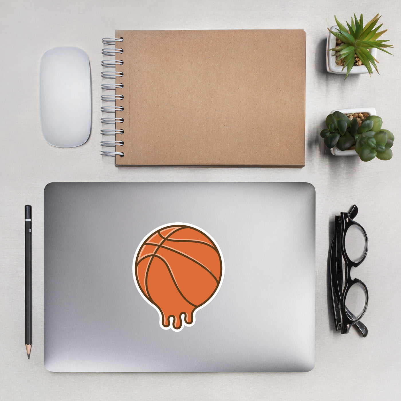 Bubble-free Basketball stickers