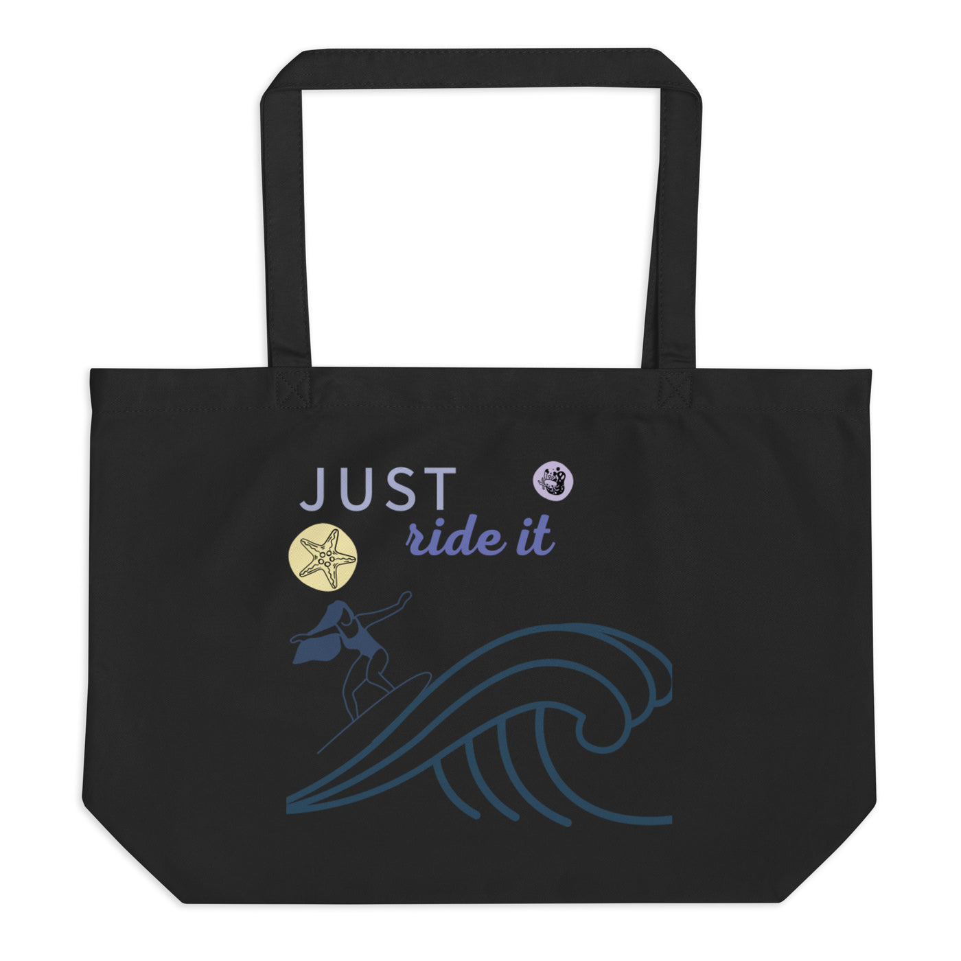 Large organic tote bag