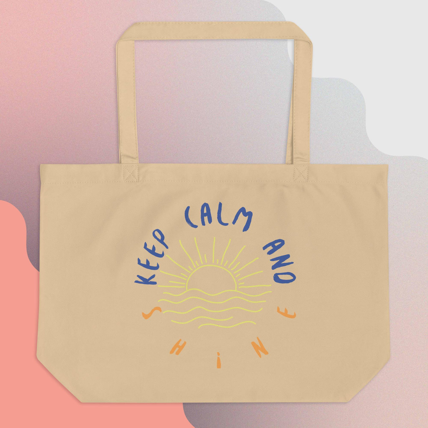 Large organic tote bag