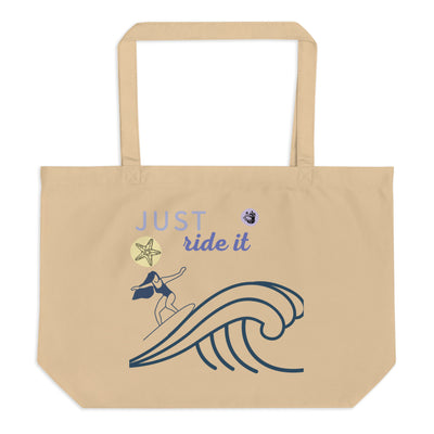 Large organic tote bag