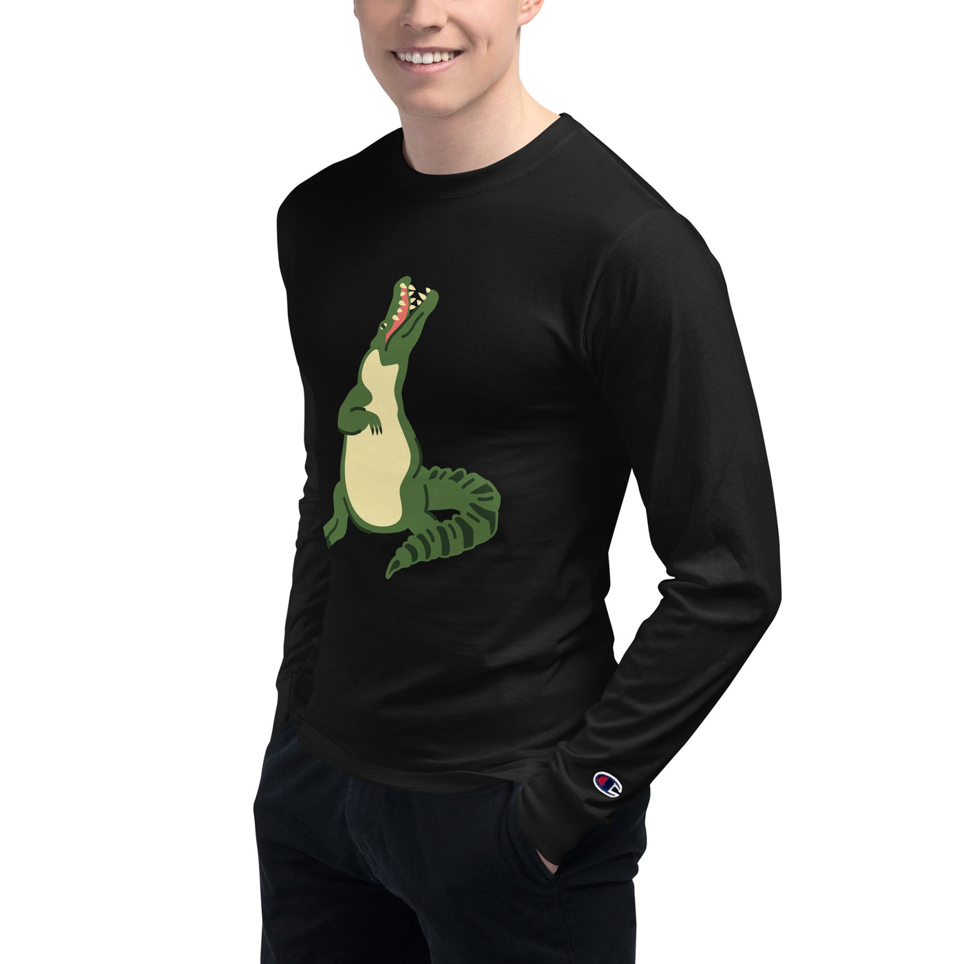 Men's Champion Crocodile Long Sleeve Shirt