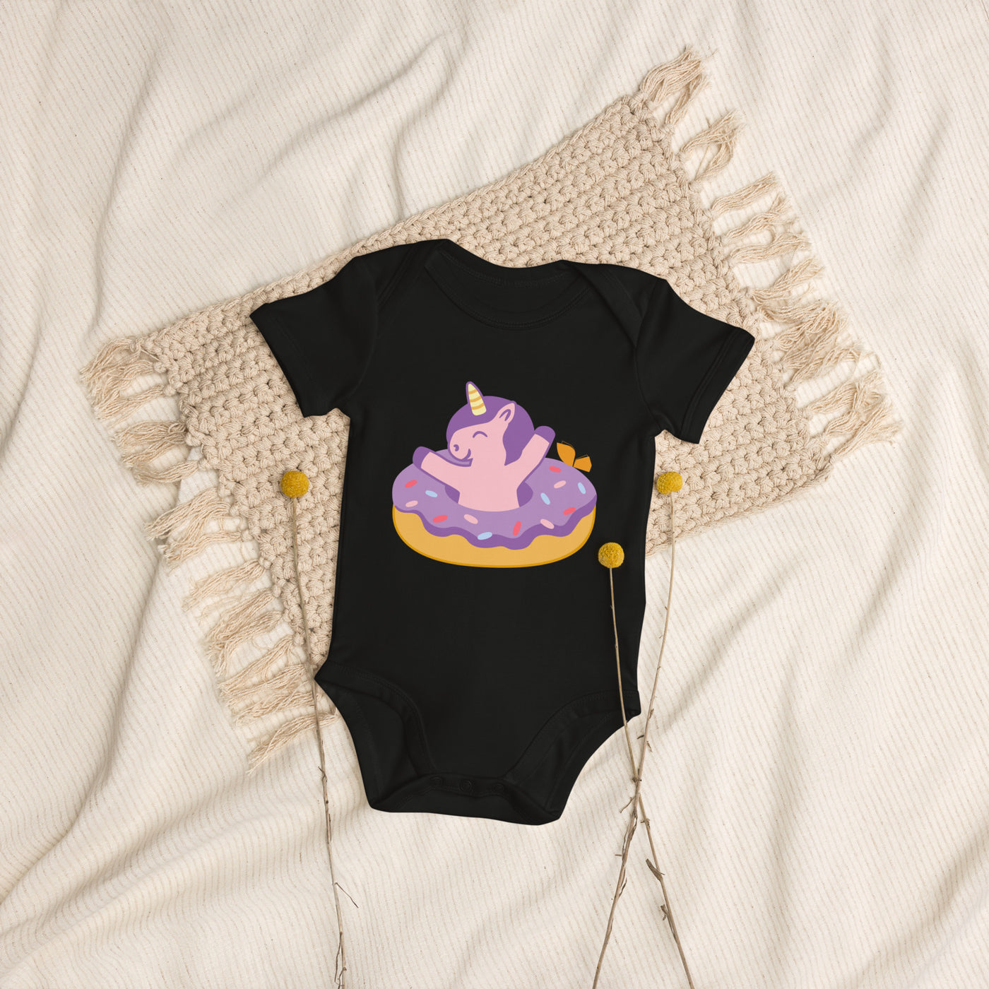 Organic cotton baby bodysuit