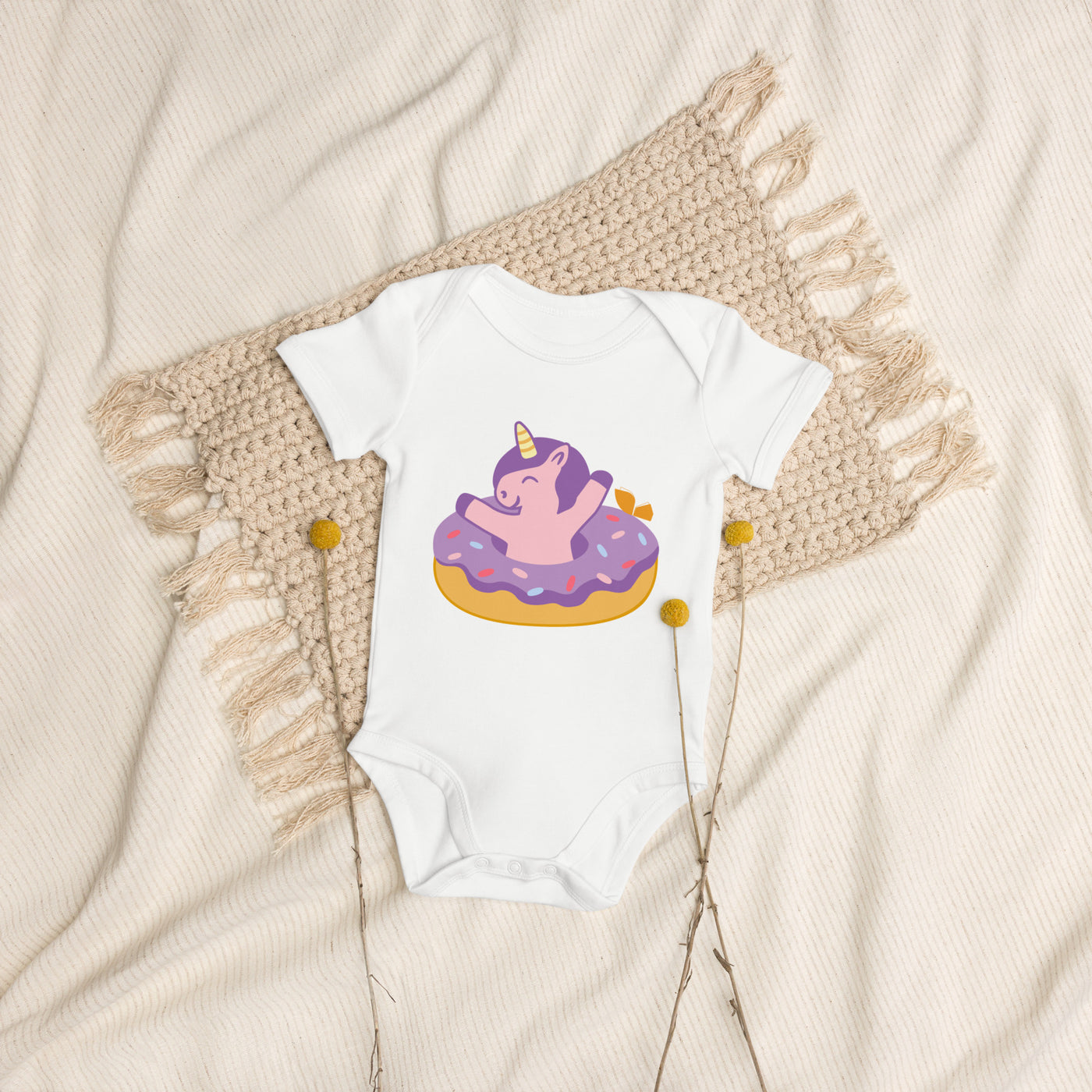 Organic cotton baby bodysuit