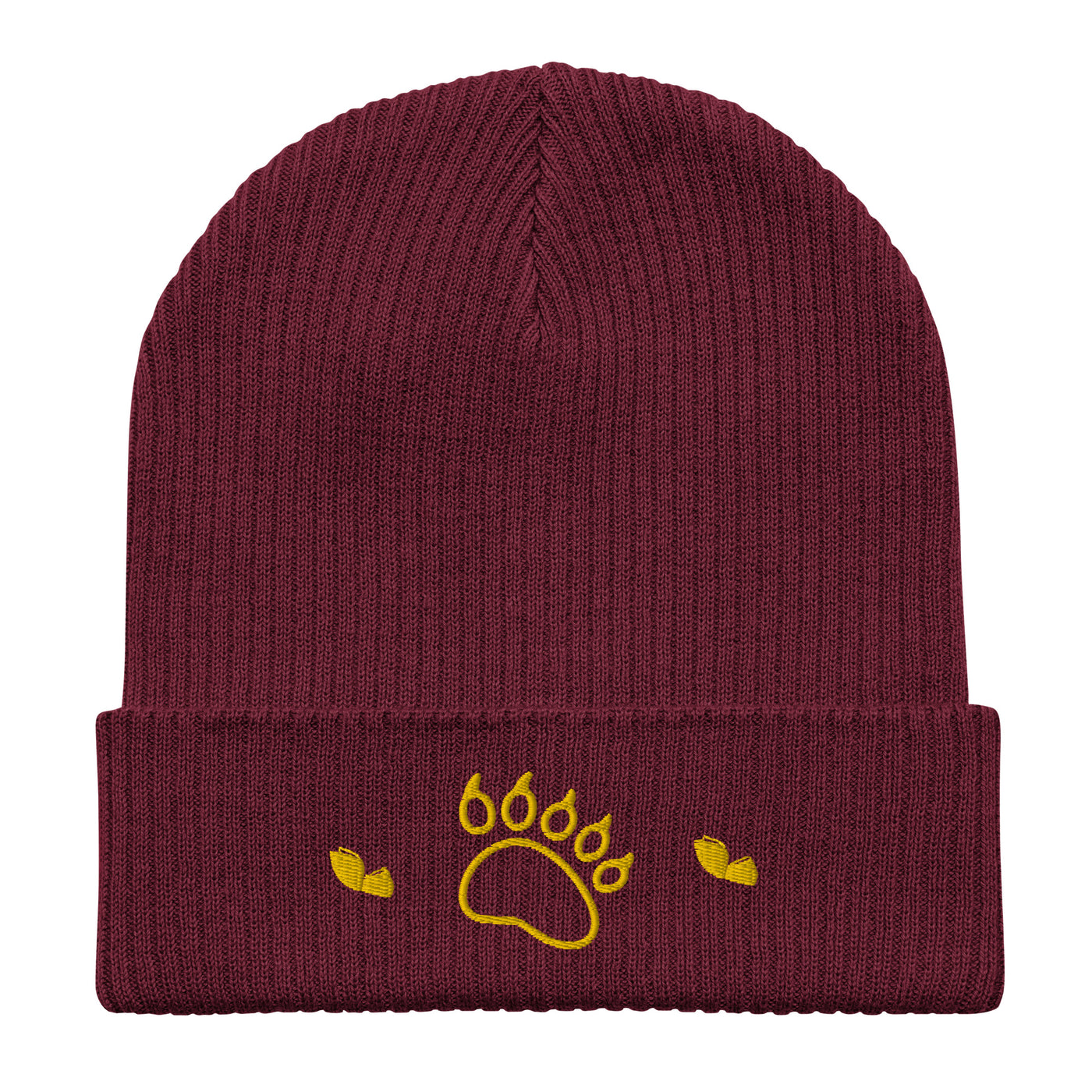 Organic ribbed beanie