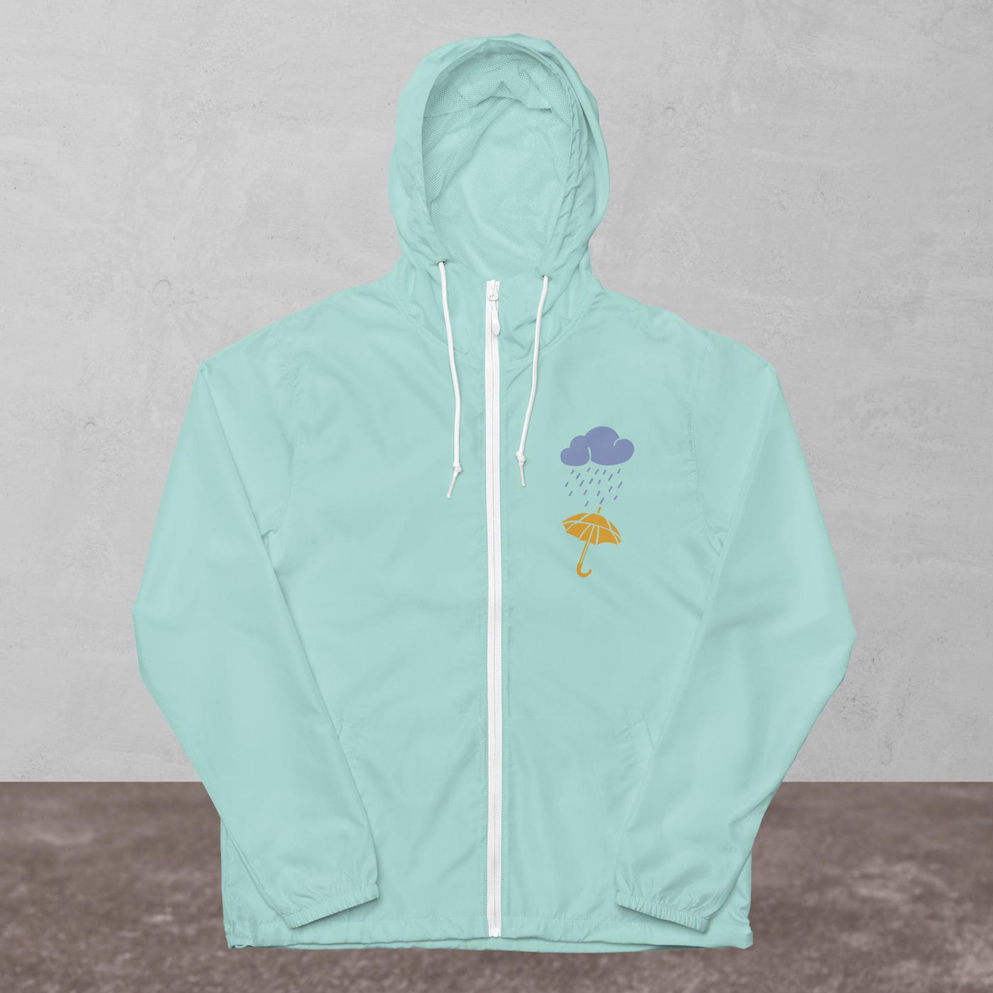 Unisex lightweight zip up windbreaker