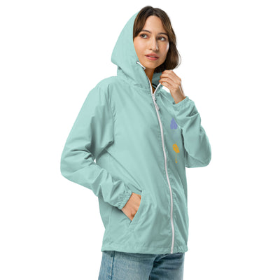 Unisex lightweight zip up windbreaker