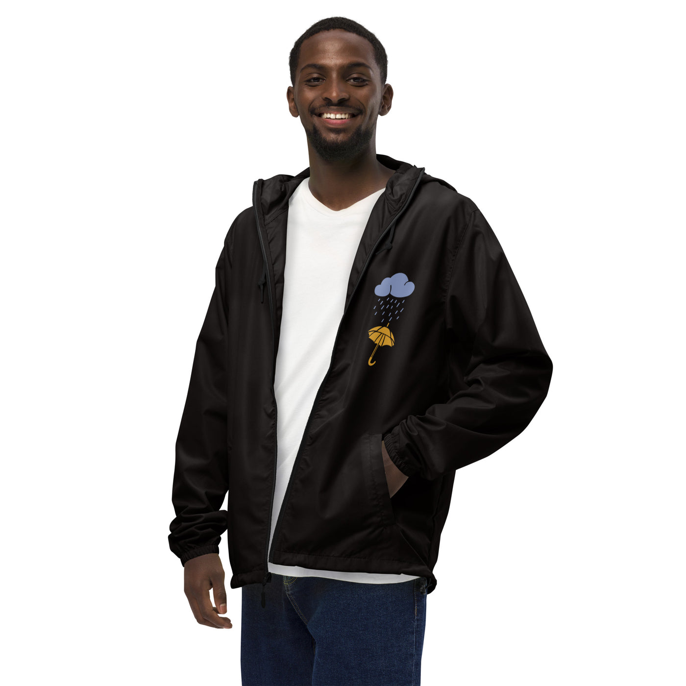 Unisex lightweight zip up windbreaker