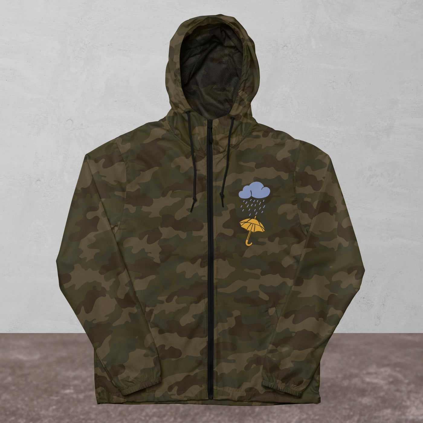 Unisex lightweight zip up windbreaker