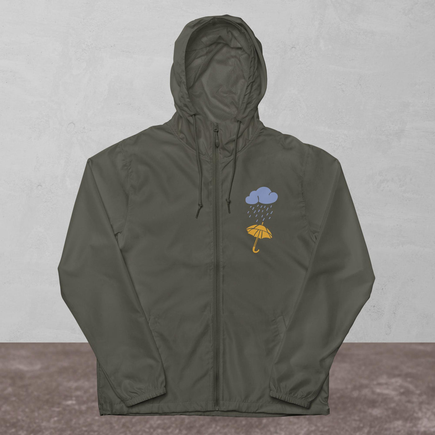 Unisex lightweight zip up windbreaker