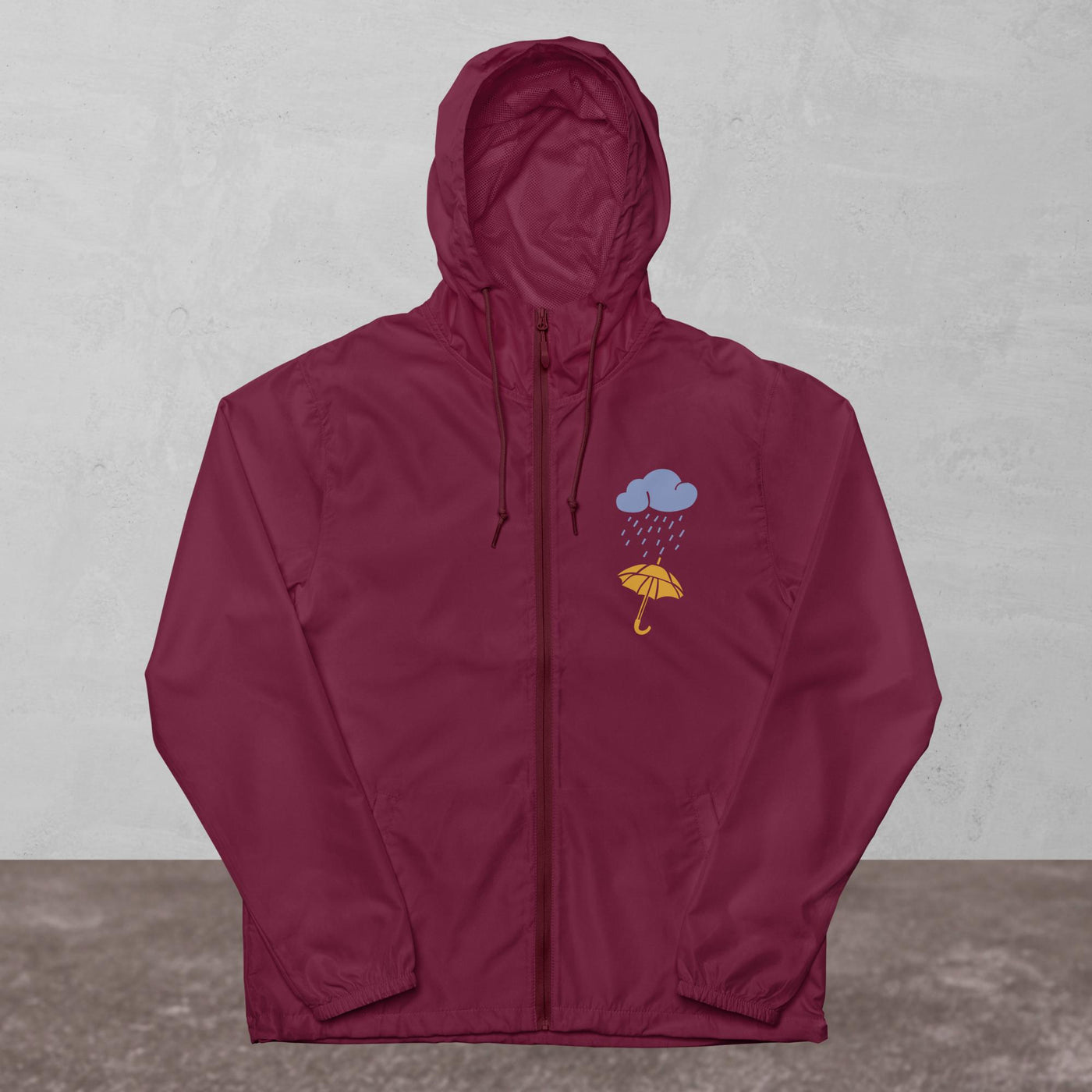Unisex lightweight zip up windbreaker