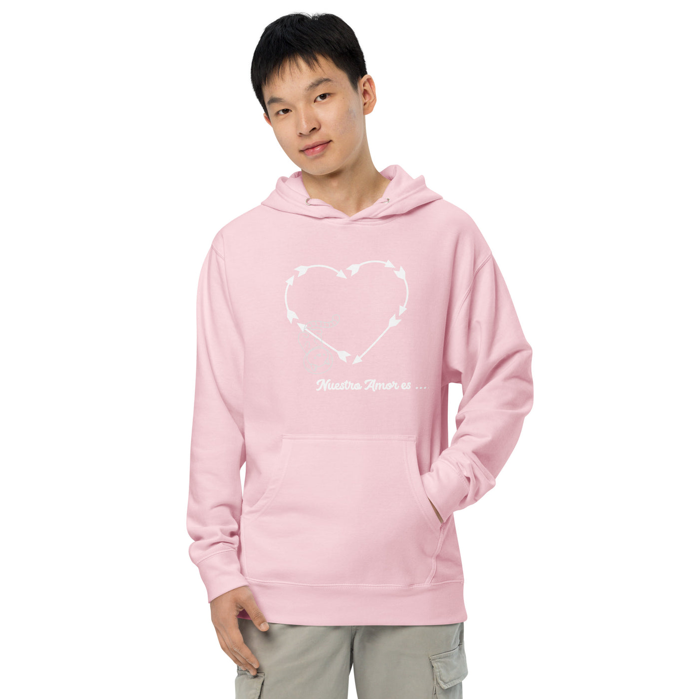 Unisex midweight love hoodie