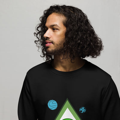 Unisex organic alien sweatshirt