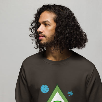 Unisex organic alien sweatshirt