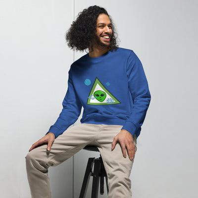 Unisex organic alien sweatshirt