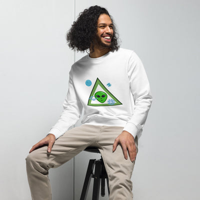 Unisex organic alien sweatshirt