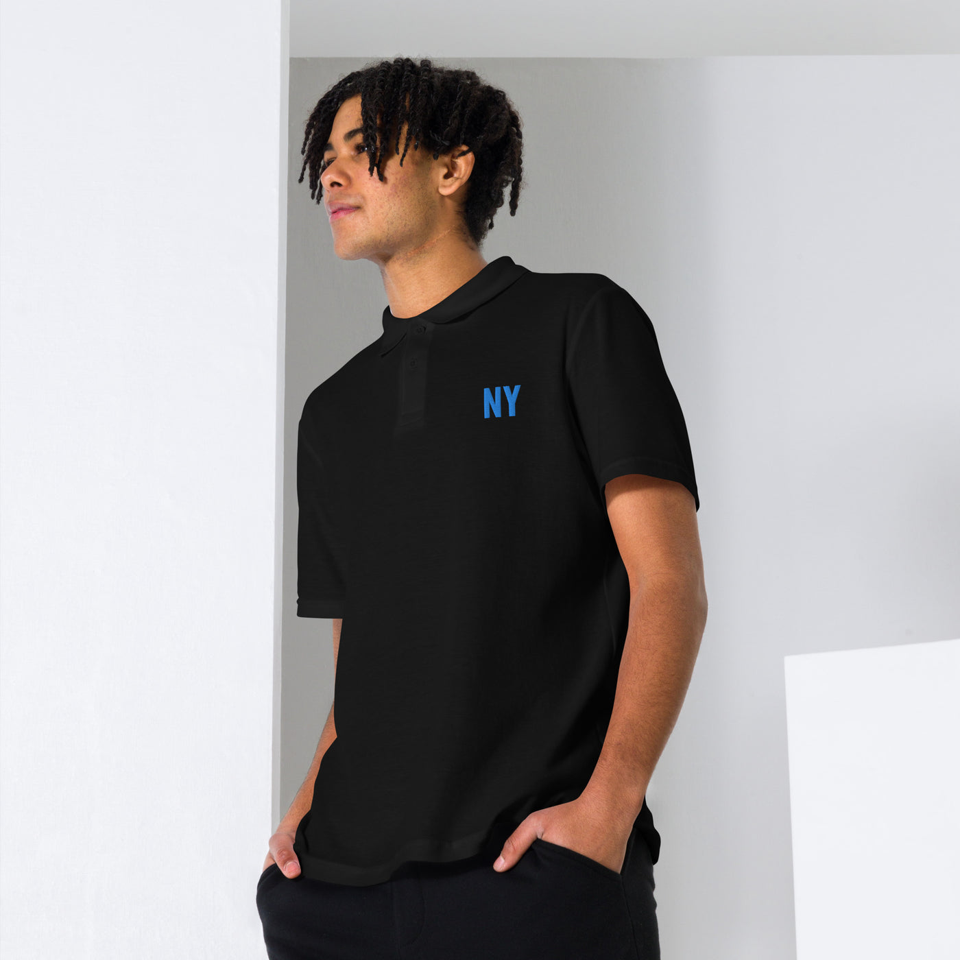 Unisex pique polo shirt NY