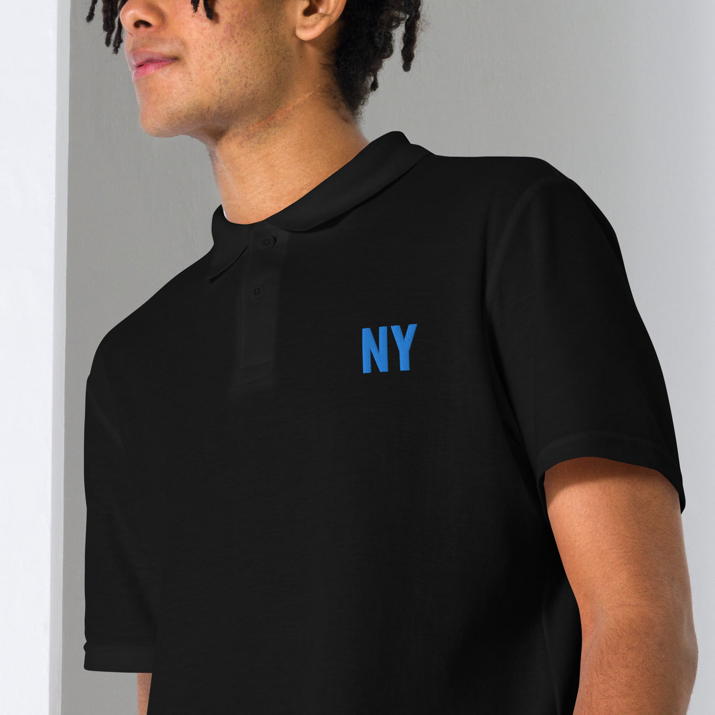 Unisex pique polo shirt NY