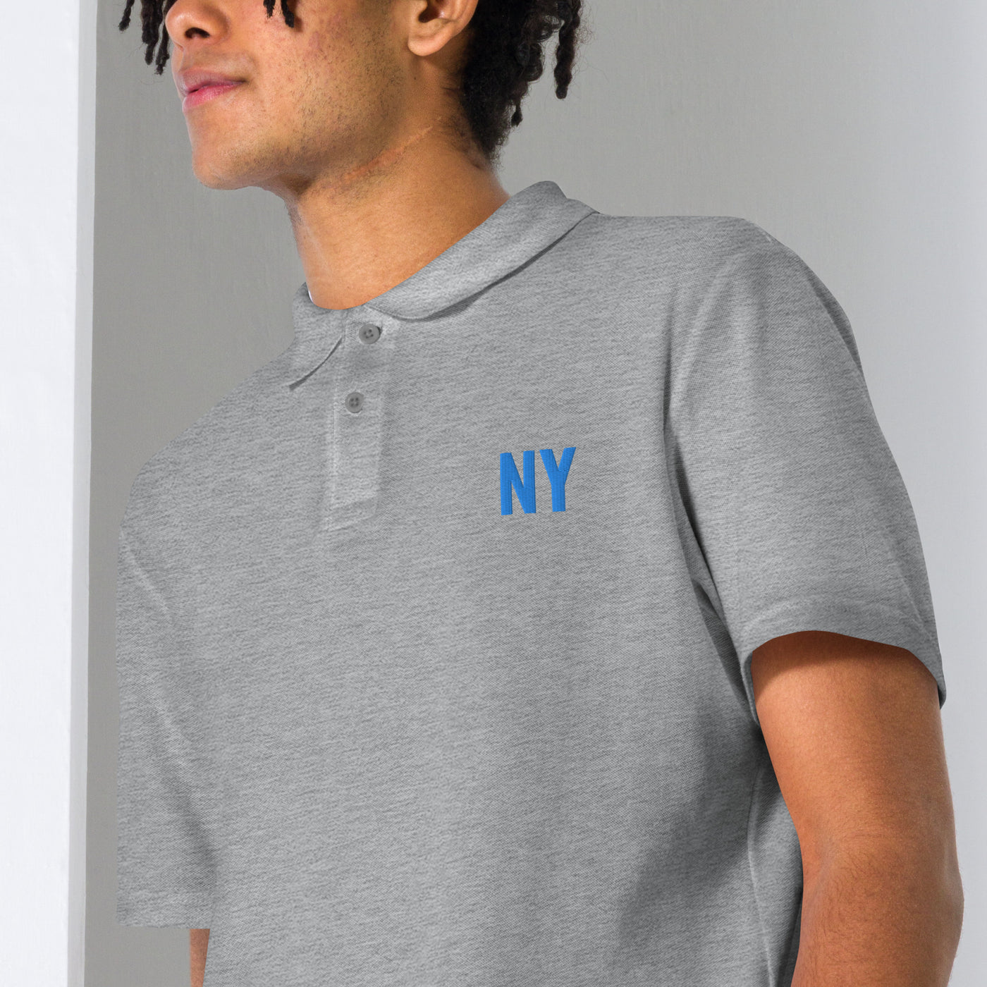 Unisex pique polo shirt NY