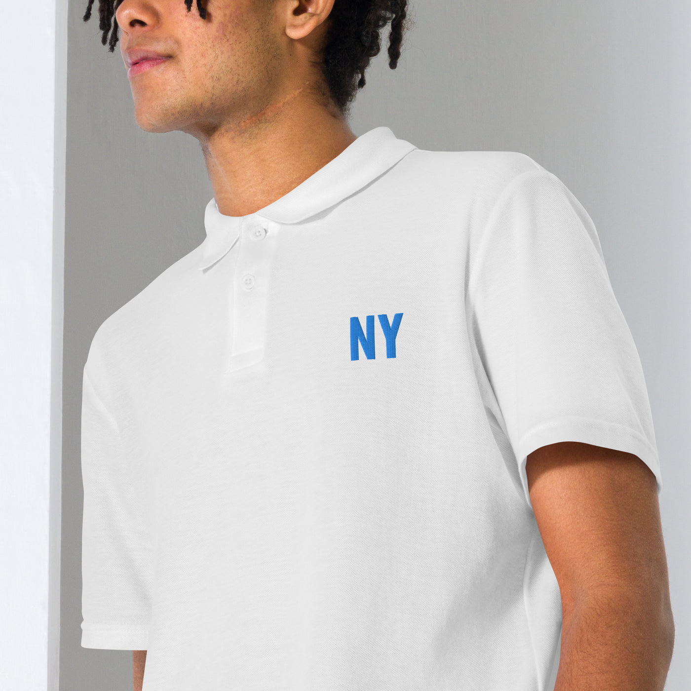 Unisex pique polo shirt NY